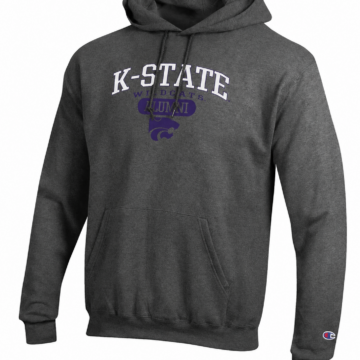 Heather Gray Relaxed Pullover Hoodie with Graphic