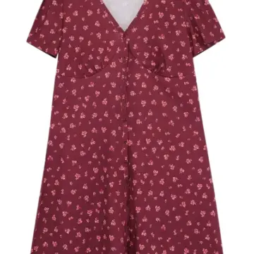 Floral Wrap Dress with Tie Waist